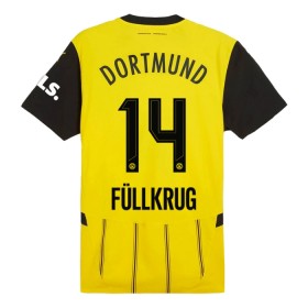 Borussia Dortmund Fullkrug 14 Matchtröjor Hemma Fotbollströja 2024-25